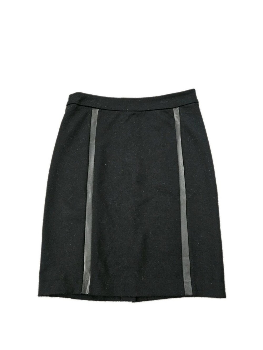 Michael Kors Women's Pencil Straight Skirt Size 2 Black Knee Length Slit Career